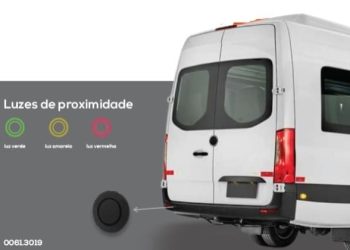 Sensor de Ré com pontos Emborrachados para Vans, Utilitários e Pick Ups